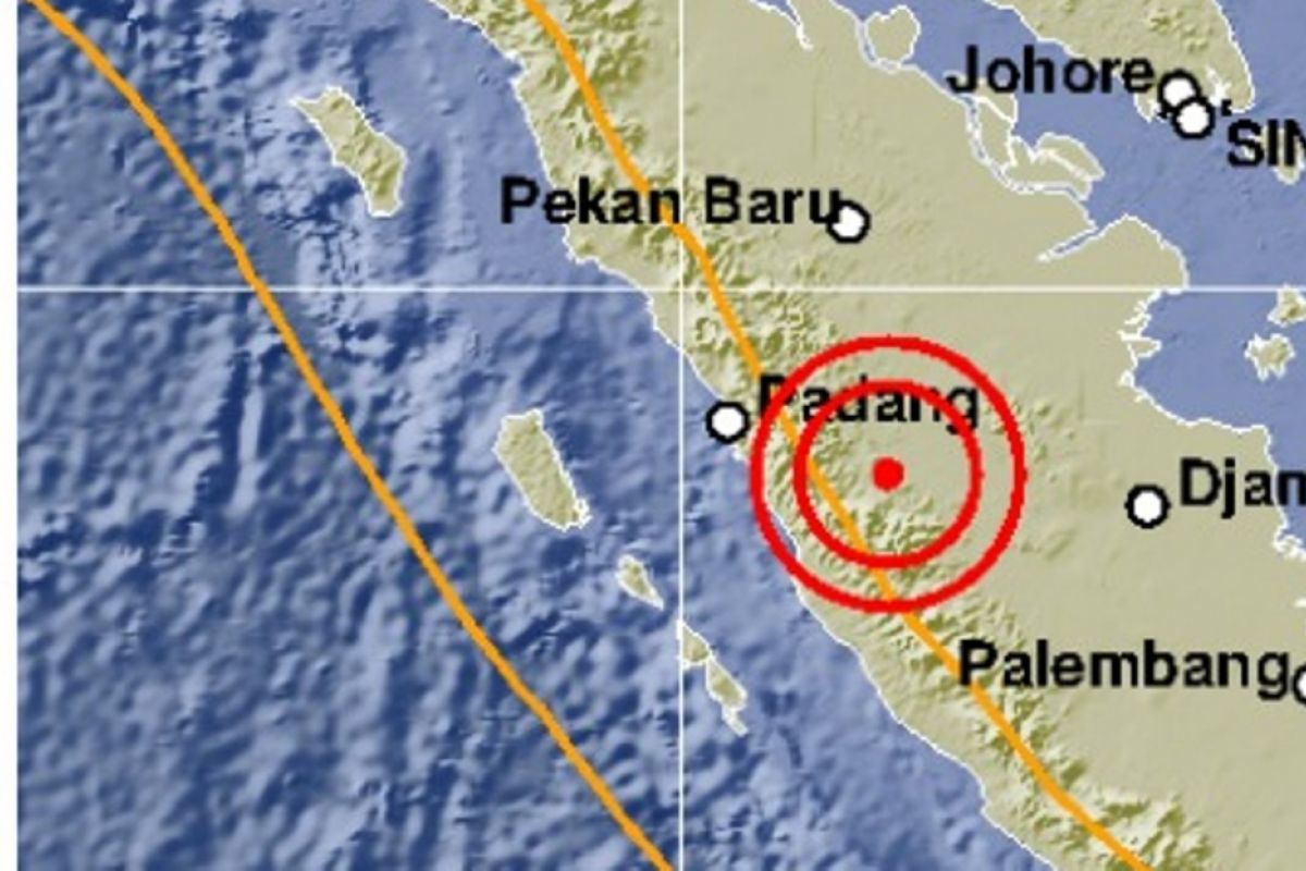 Gempa terasa di wilayah barat Provinsi Jambi