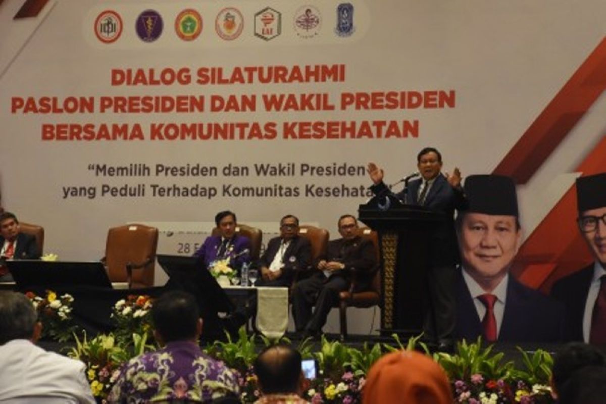 Prabowo berkeinginan bangun akademi keperawatan dan rumah sakit