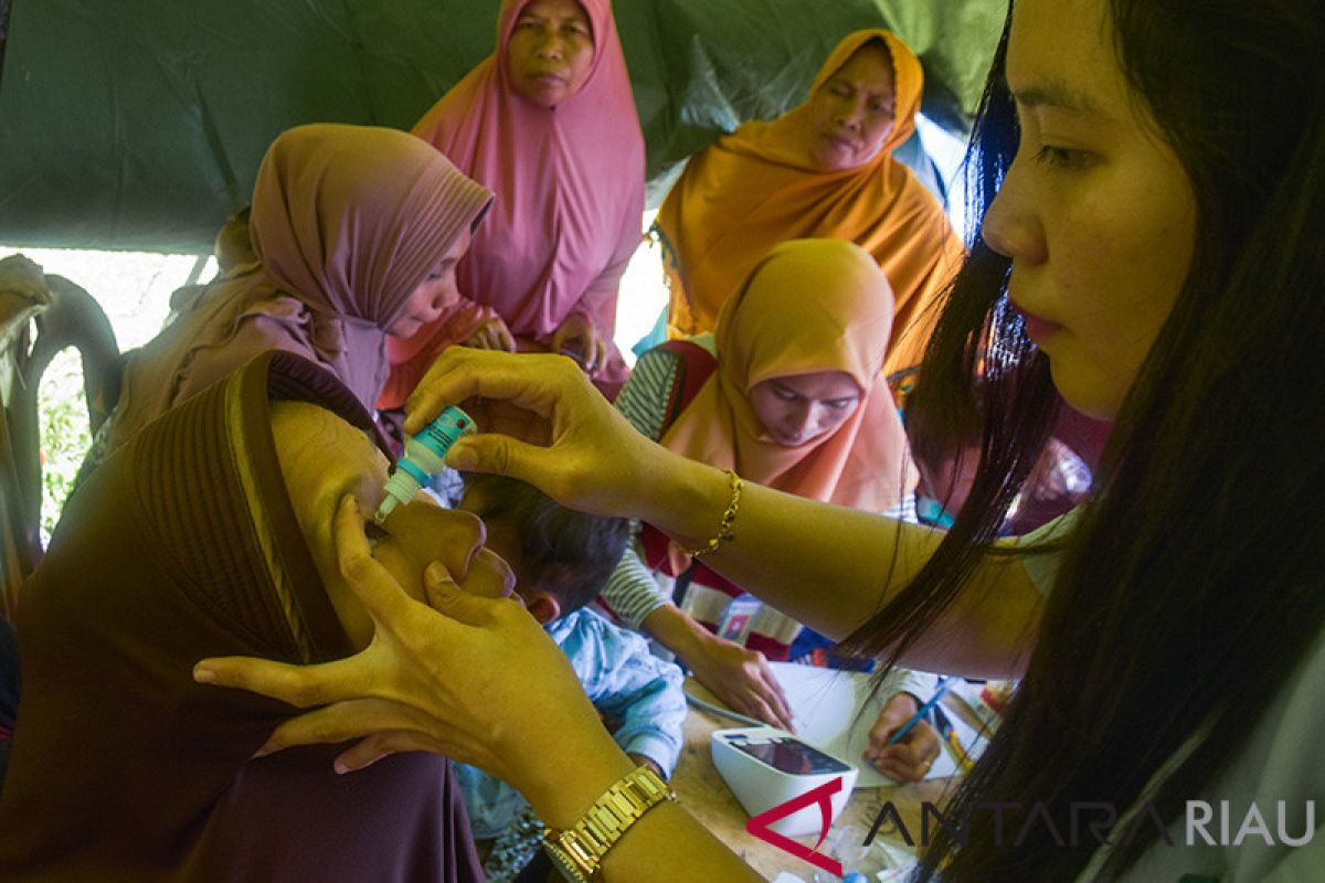 Warga Pulau Rupat Dapat Pengobatan Gratis Dampak Karhutla