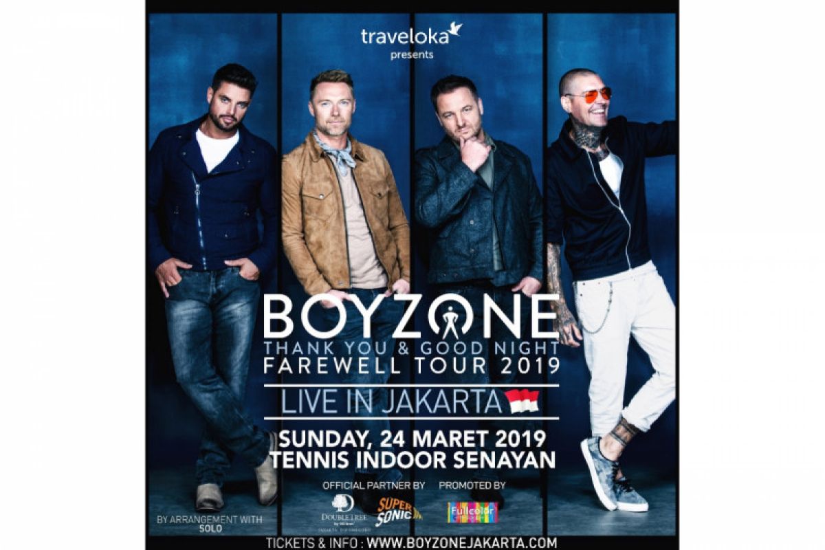 Maret mendatang, Boyzone kembali ke Jakarta untuk konser pamungkas