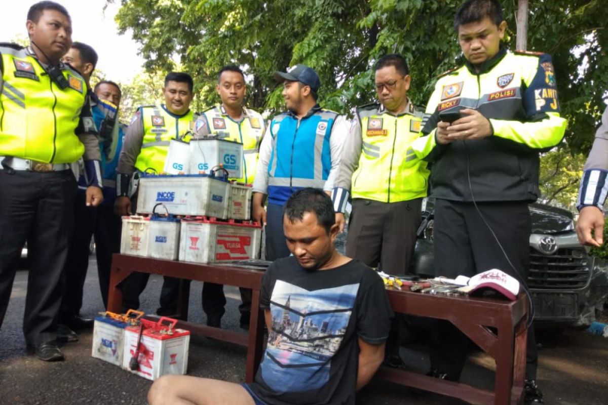 Petugas PJR Tangkap Pelaku Pencurian 