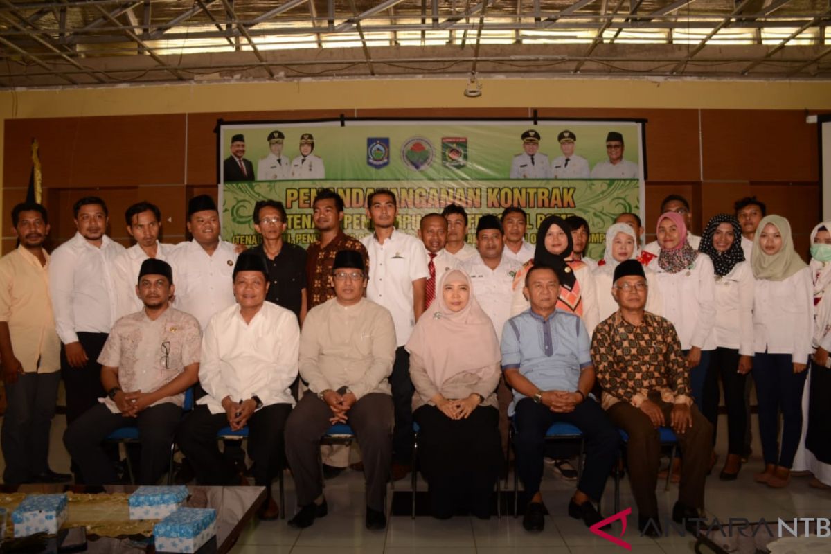 Puluhan pendamping program P3MD Lombok Utara tandatangani kontrak