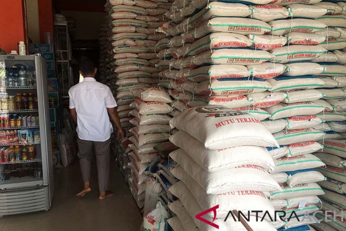 Harga eceran beras lokal di Nagan Raya naik