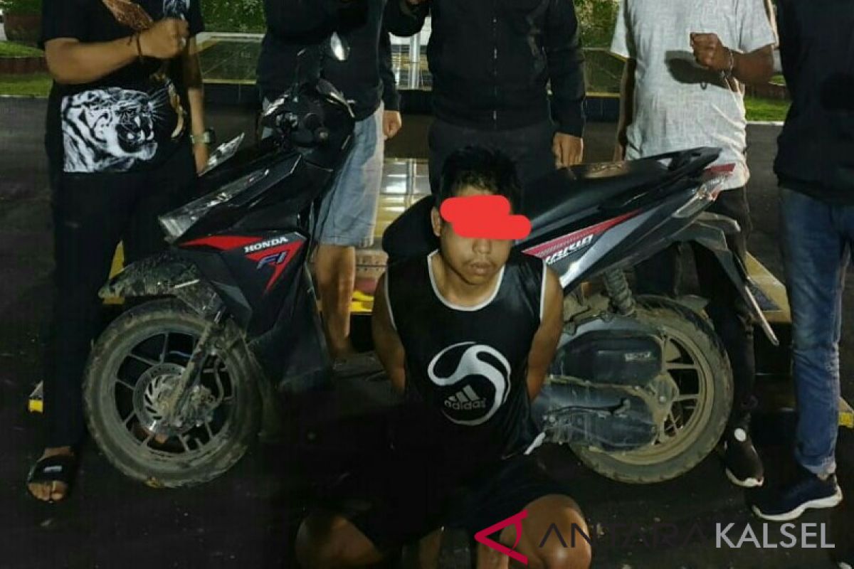 Warga Amuntai Sembunyikan Motor Curian di Kota Baru