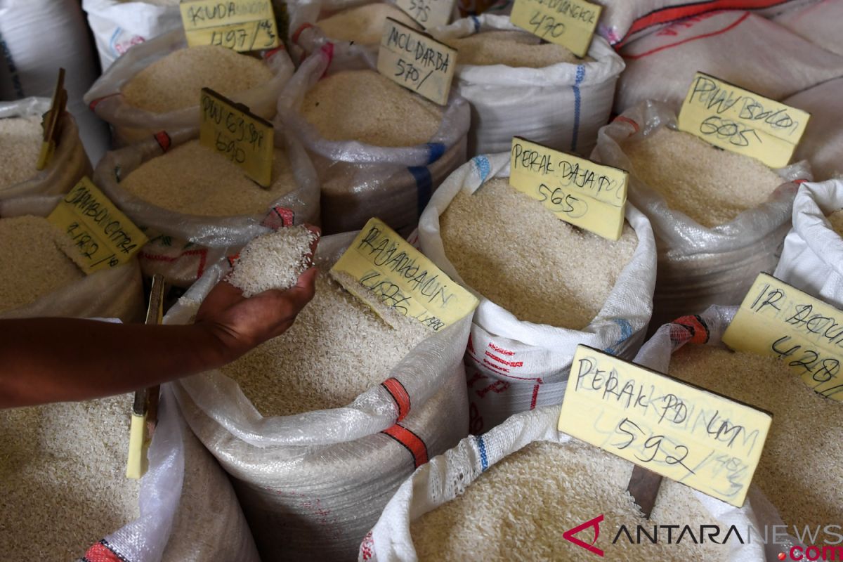 Rantai perdagangan beras Sumsel terpajang di indonesia