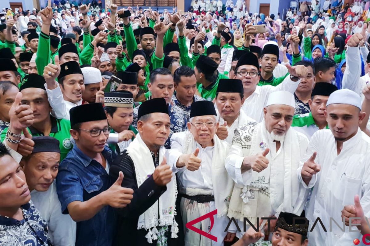 Ma'ruf Amin minta dukungan warga Jakarta