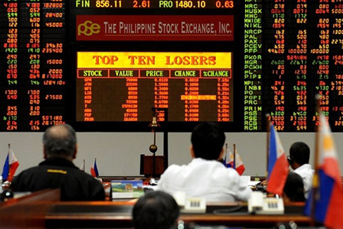 Bursa saham Filipina ditutup 0,38 persen lebih rendah