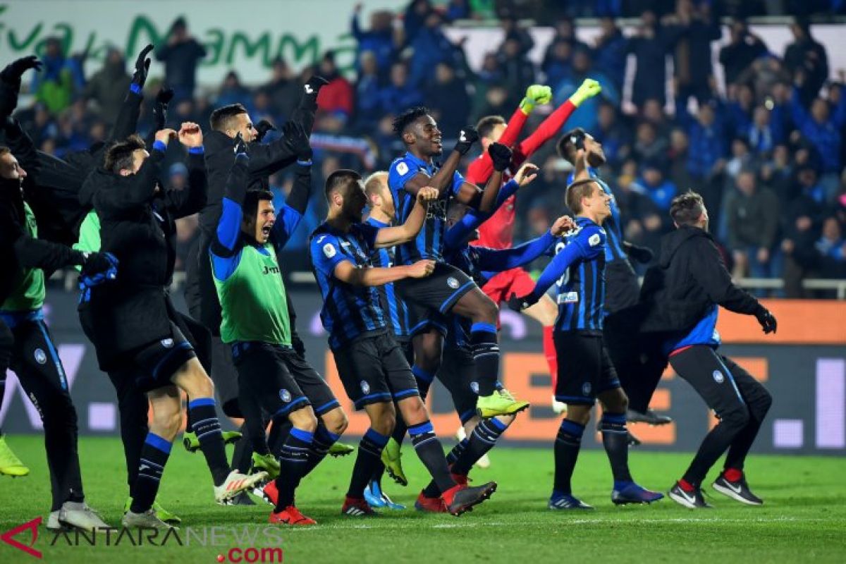 Atalanta cetak sejarah, pertama lolos Liga Champions setelah ratusan tahun