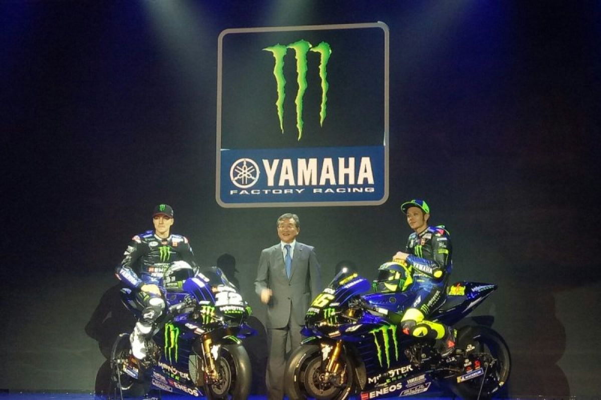 Yamaha MotoGP kenalkan 'livery' baru Yamaha YZR-M1 di Jakarta