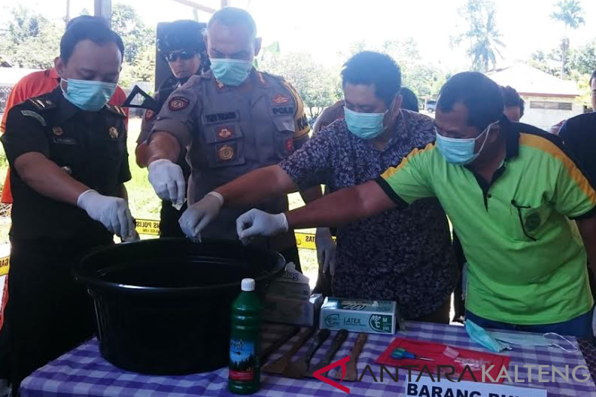 Polres Gunung Mas musnahkan 10,66 gram sabu-sabu