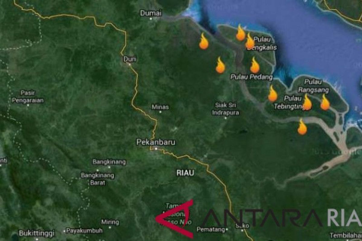 BMKG Detects surge in hotspots in Meranti islands district