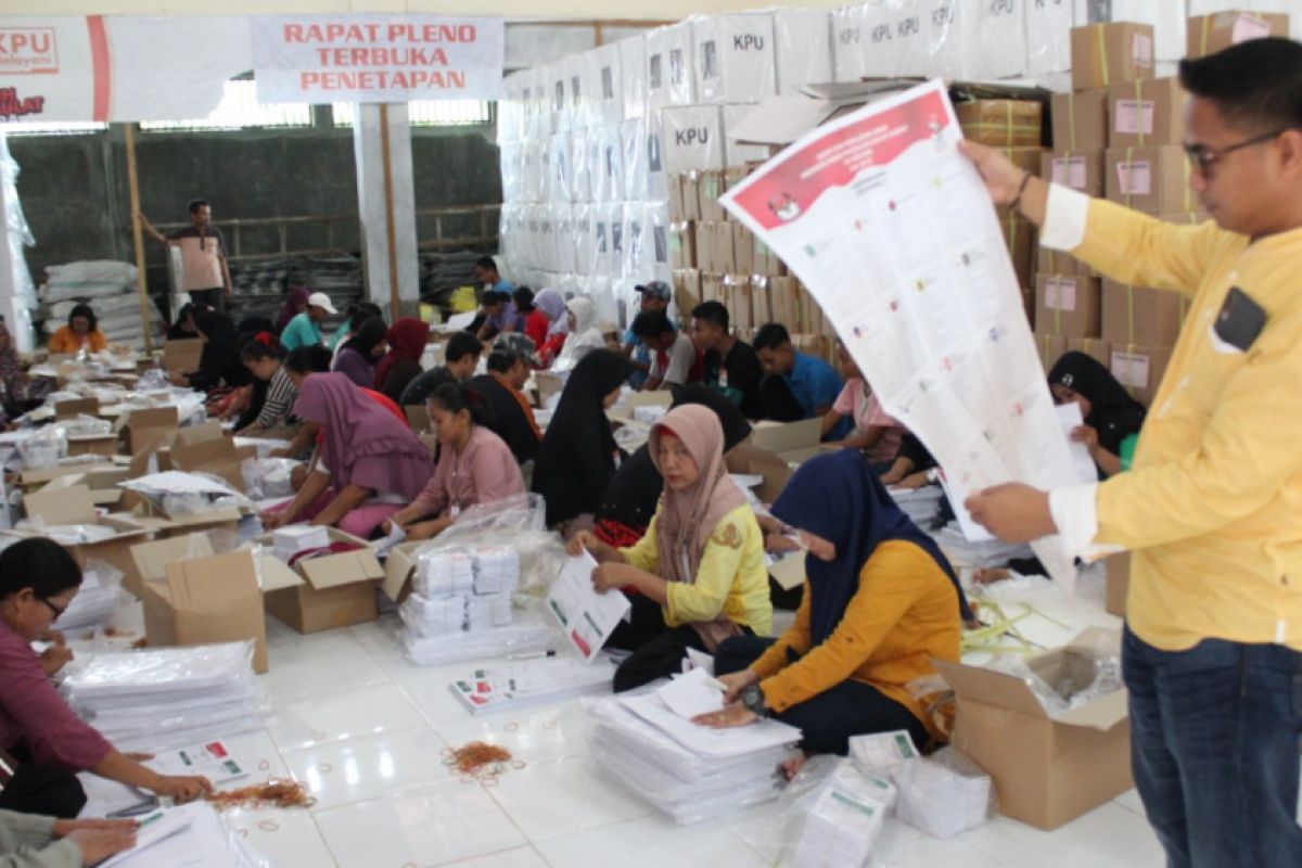 KPU Padang lipat surat suara DPRD kota
