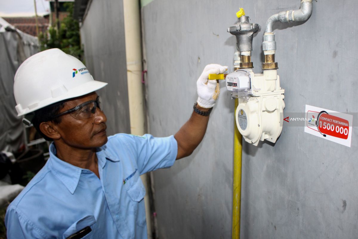 Empat kelurahan di Probolinggo mulai menikmati jaringan gas