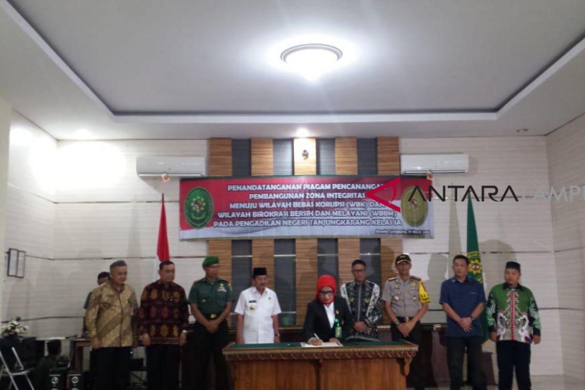 PN Tanjungkarang tandatangani Pakta Integritas cegah KKN
