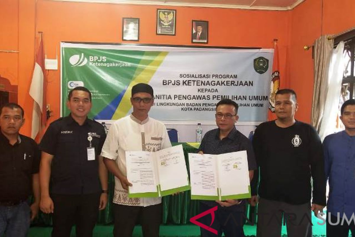77 anggota Panwaslu di Padangsidimpuan dijamin BPJS Ketenagakerjaan