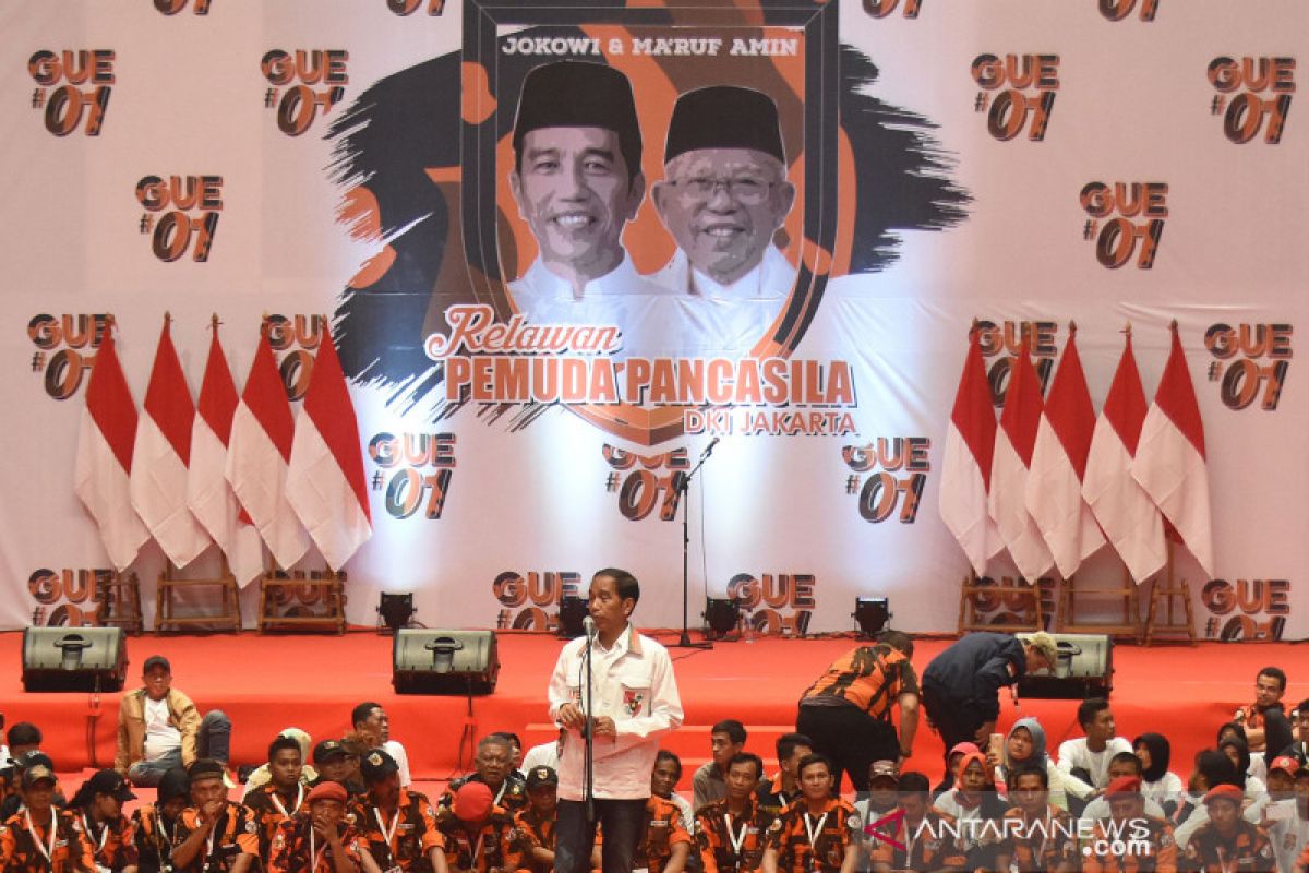 Relawan Pemuda Pancasila deklarasi dukung Jokowi-Ma'ruf Amin