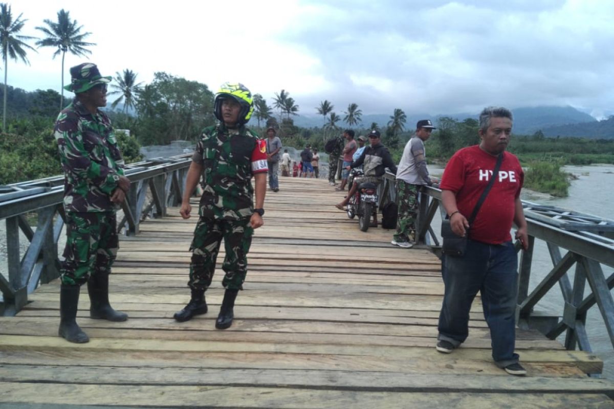 TMMD genjot pengerjaan jembatan kura-kura di Sigi