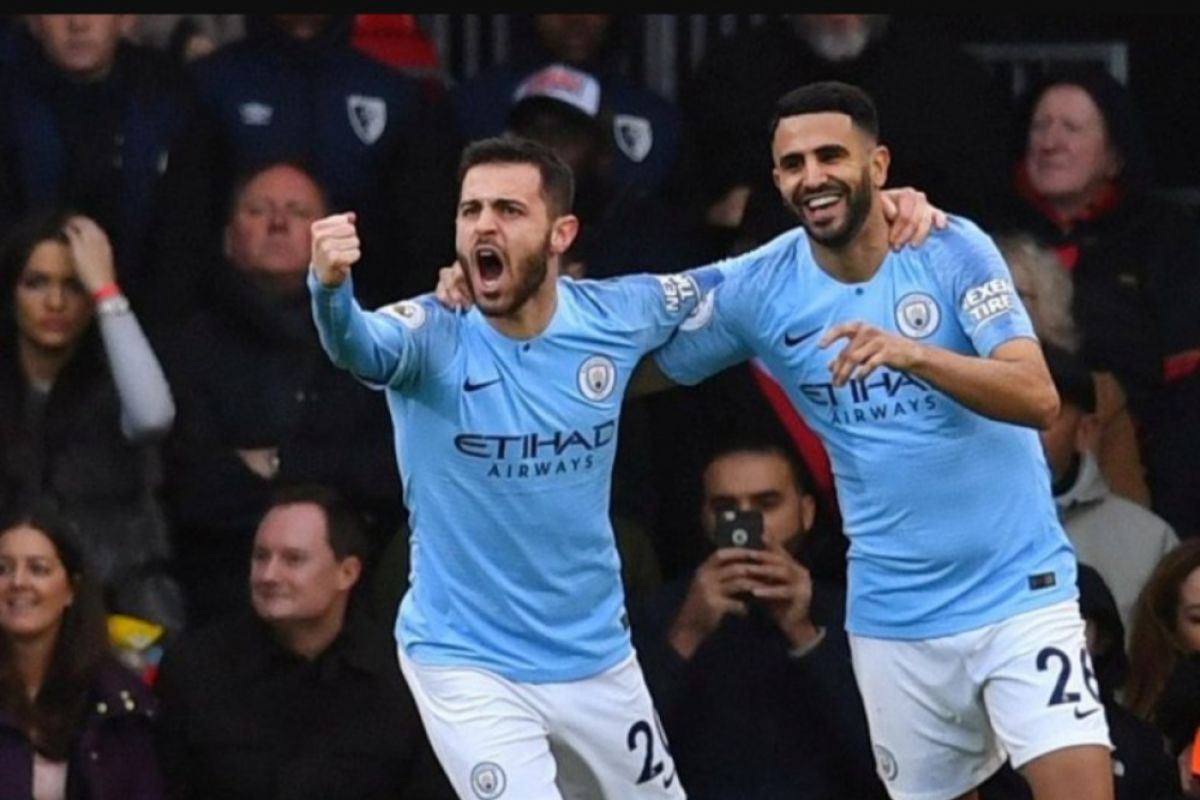 Manchester City ke puncak usai menang 1-0 atas Bournemouth