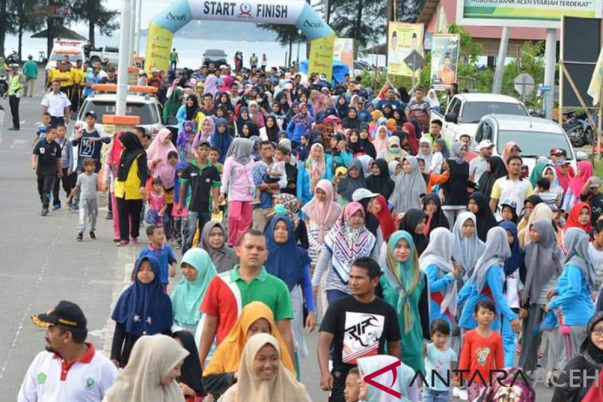 Ribuan masyarakat Aceh Jaya ikut fun bike dan fun walk