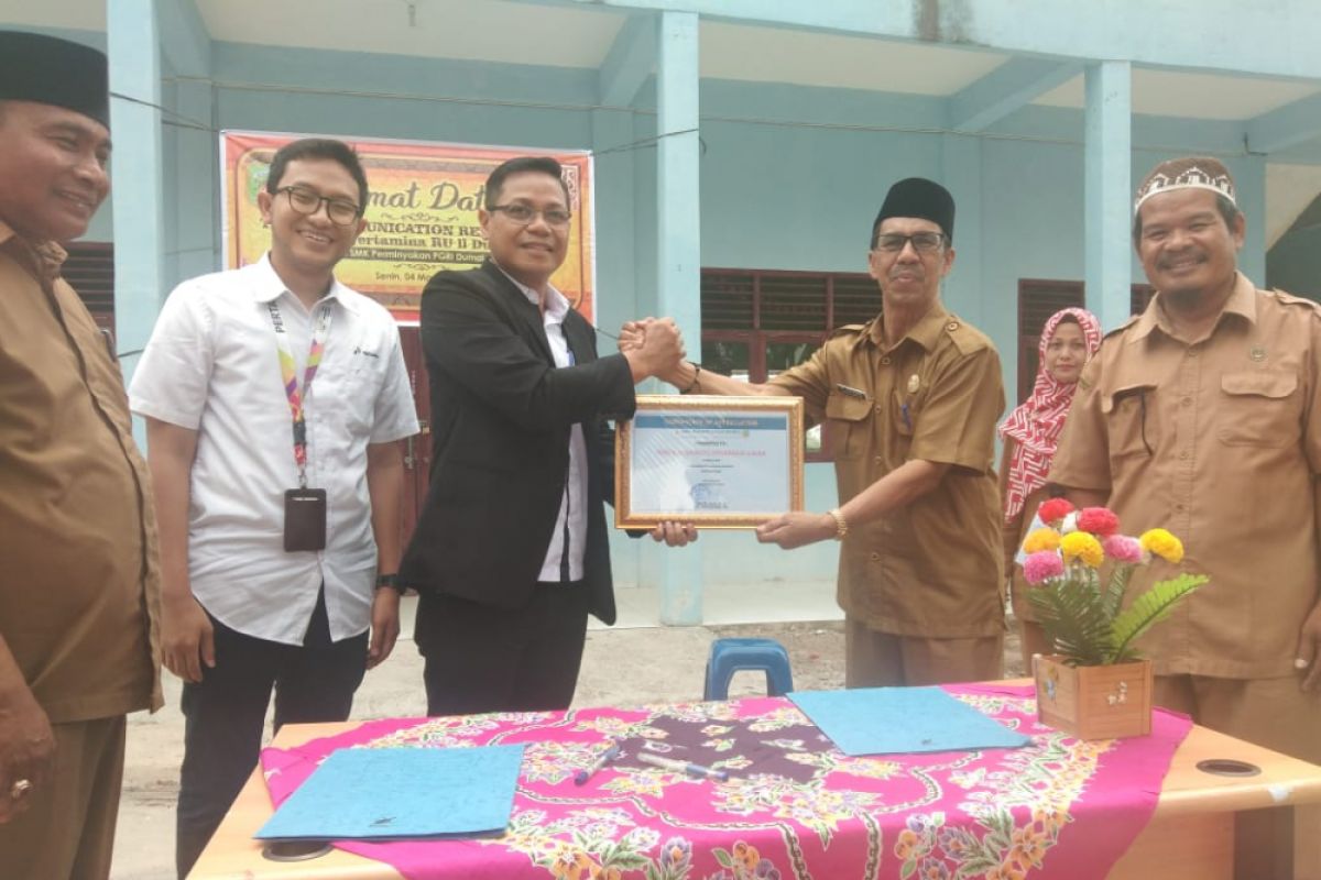 Pertamina Dumai kucurkan Rp127 juta rehab SMK Perminyakan