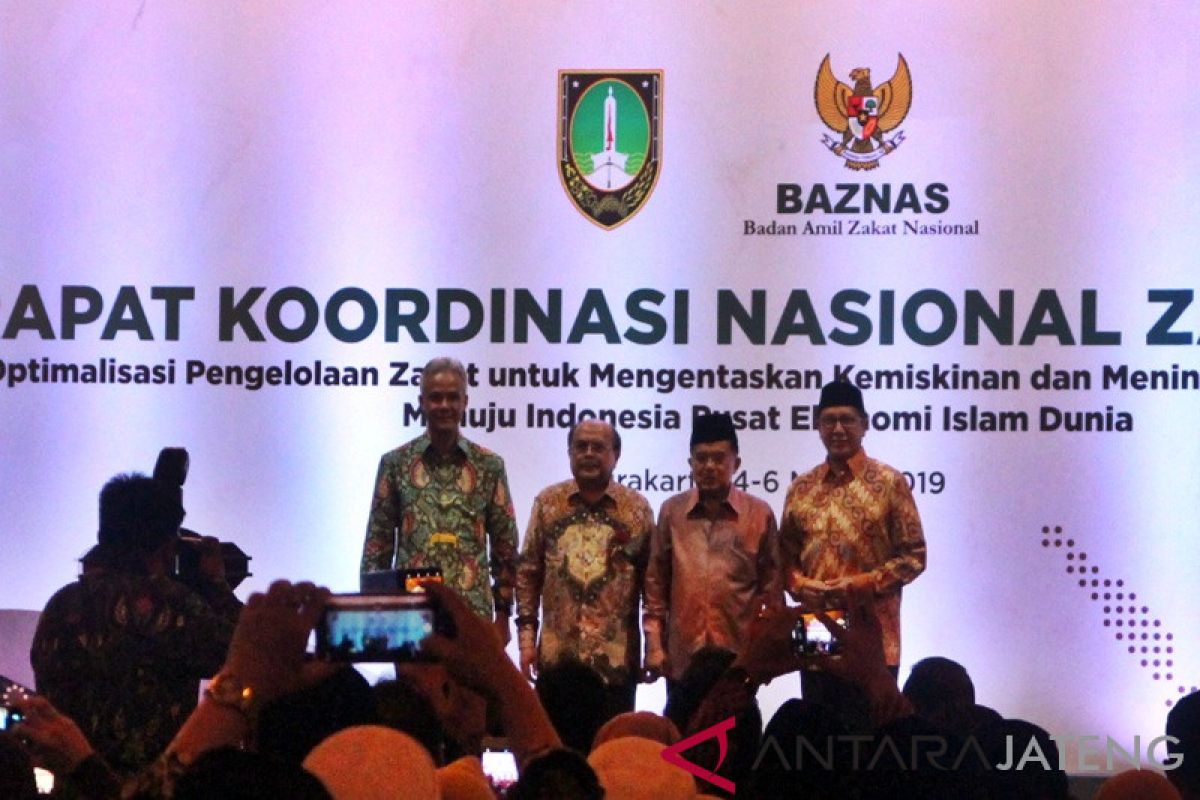 Jusuf Kalla  buka Rakornas Zakat 2019 di Solo