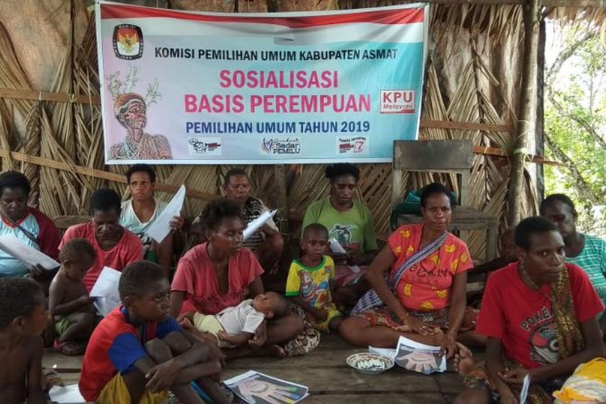KPU Asmat bersama Relasi sosialisasikan Pemilu 2019