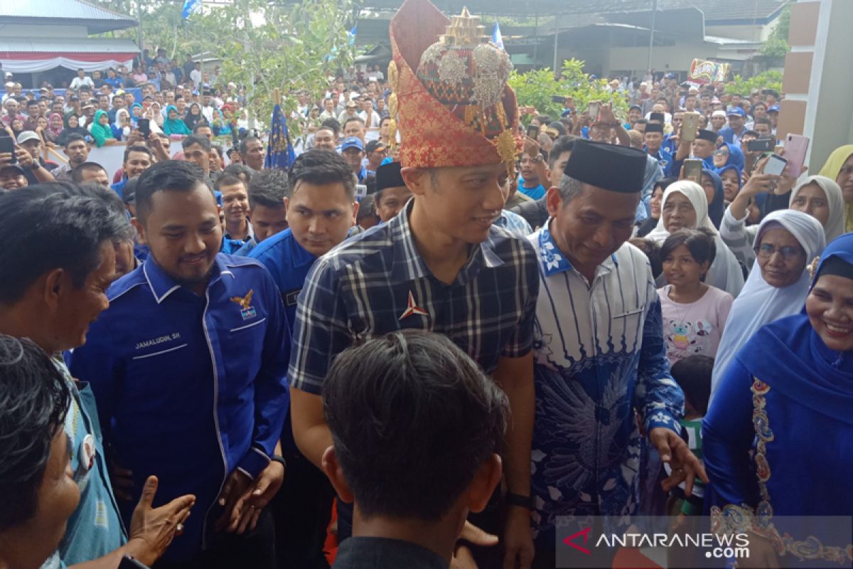 Di Nagan Raya, AHY ajak warga Aceh doakan kesembuhan Ani Yudhoyono