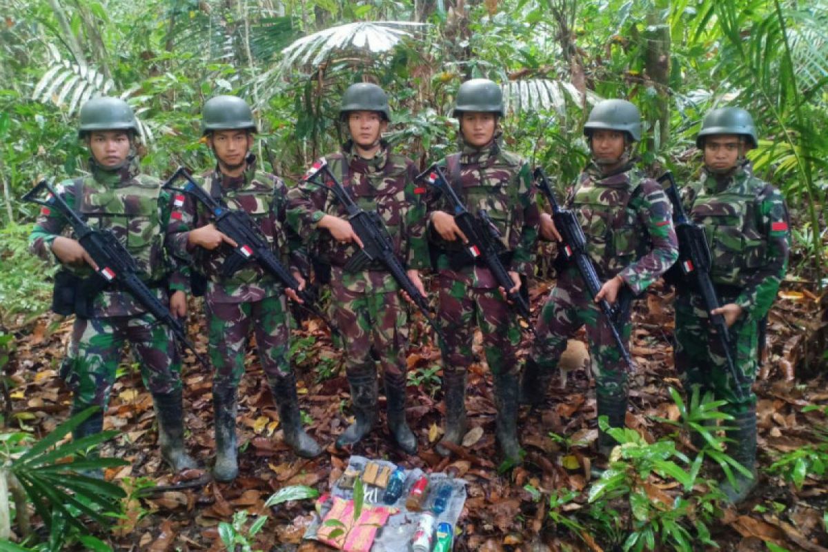 TNI amankan ganja ketika gelar patroli di perbatasan RI-PNG