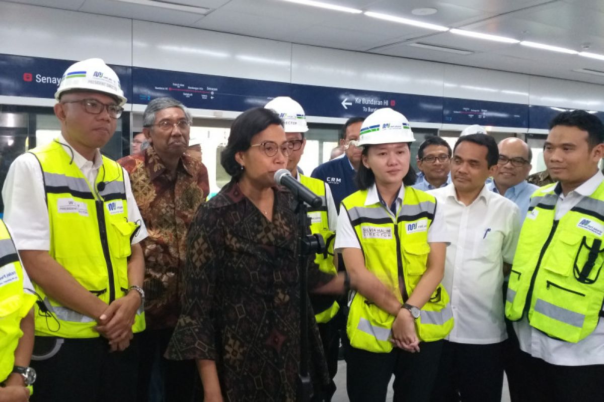 Sri Mulyani : Tiket MRT Rp10 ribu masih terjangkau