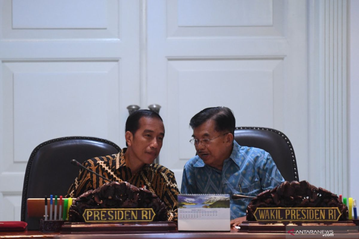 Jokowi : Saya dan Pak JK nyaris lima tahun ini tidak ada satu hal pun yang berbeda