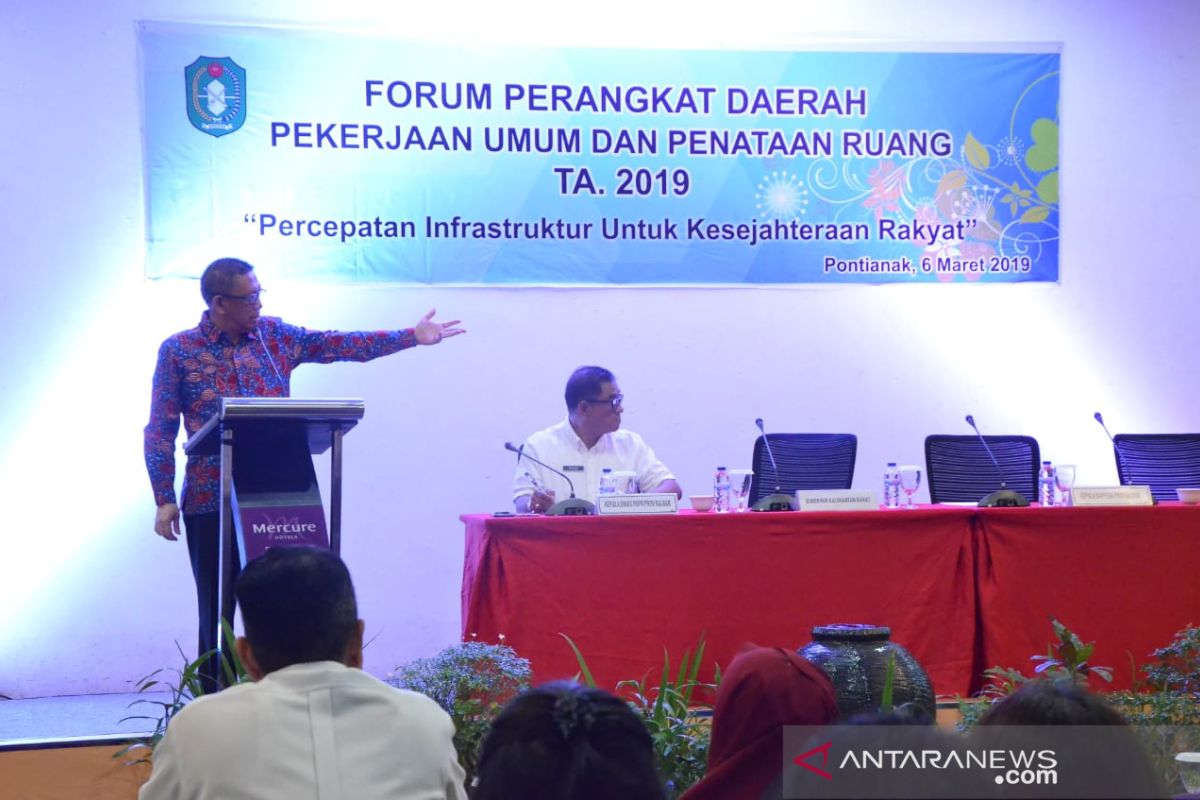 Gubernur Kalbar minta Dinas PUPR selektif pilih konsultan pengawas proyek