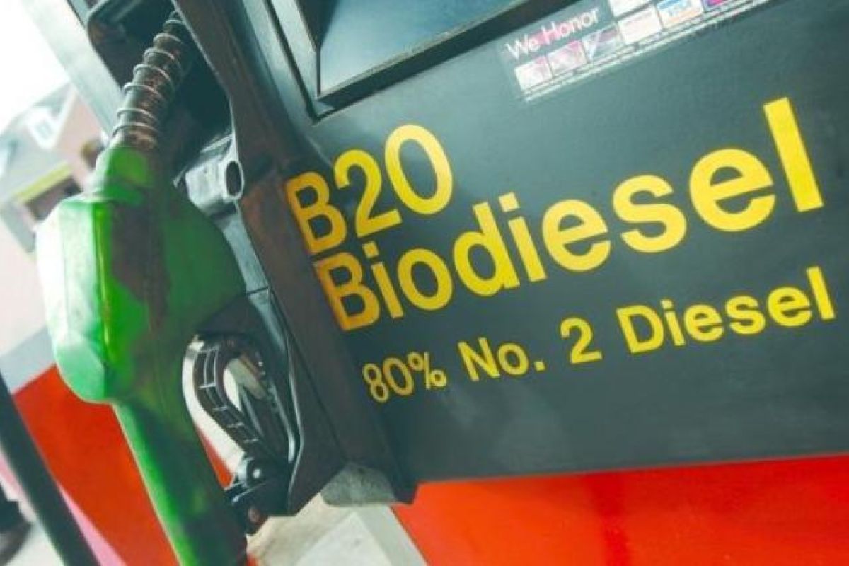 Harga biodiesel Maret Rp7.403 per liter