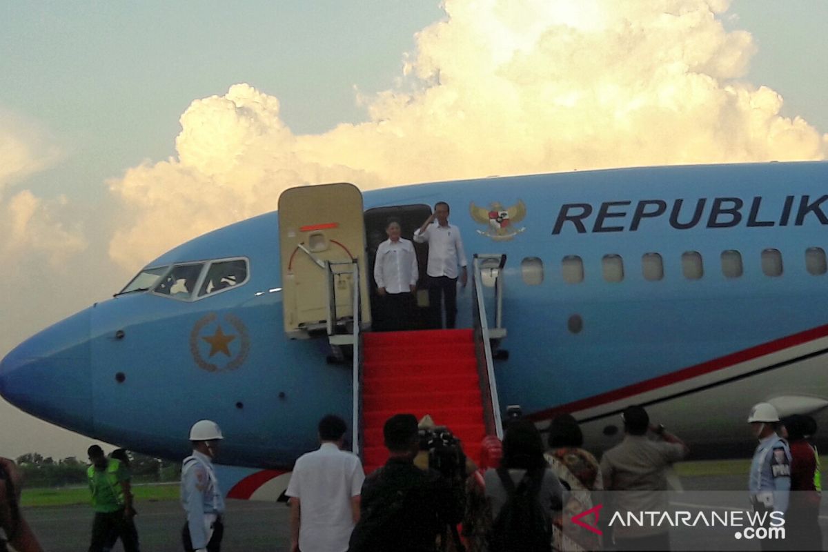 Presiden bertolak ke Palembang lanjutkan kunjungan kerja