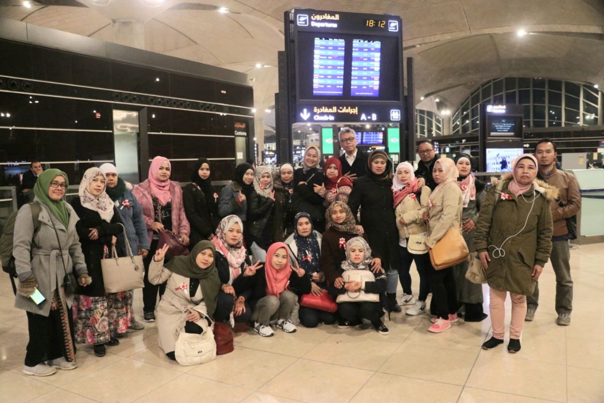 Indonesian Embassy repatriates 51 illegal migrant workers from Jordan