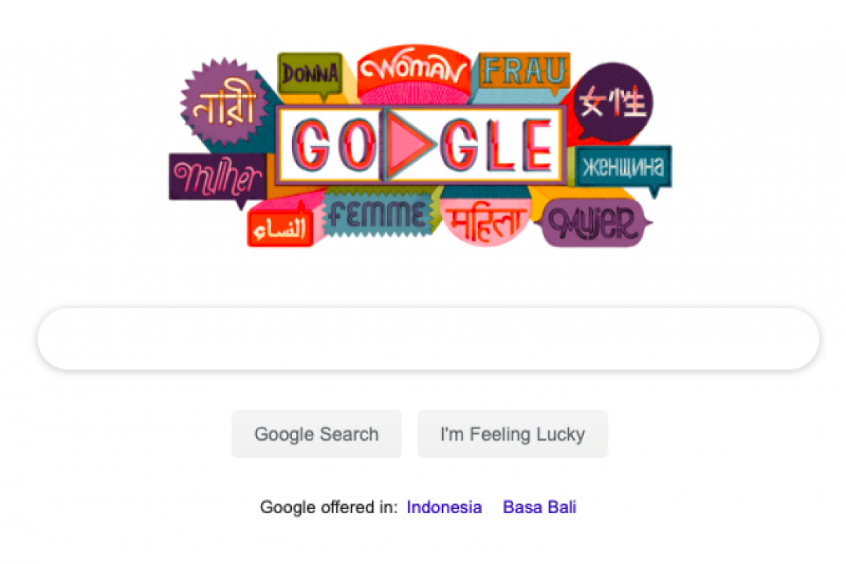 Google Doodle rayakan Hari Perempuan Sedunia
