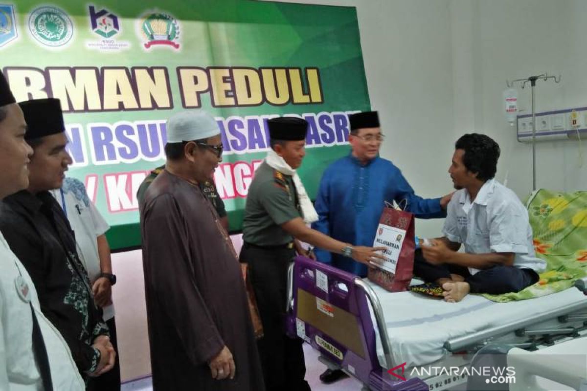 Forkopimda jenguk pasien RSUD Kandangan