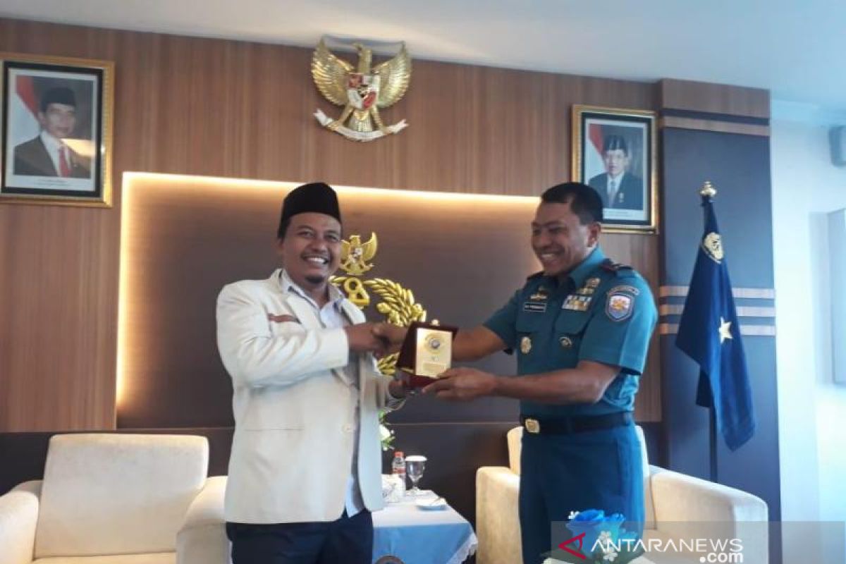 Perkuat sinergitas, Pemuda Muhammadiyah silaturahim dengan Danlantamal I Belawan