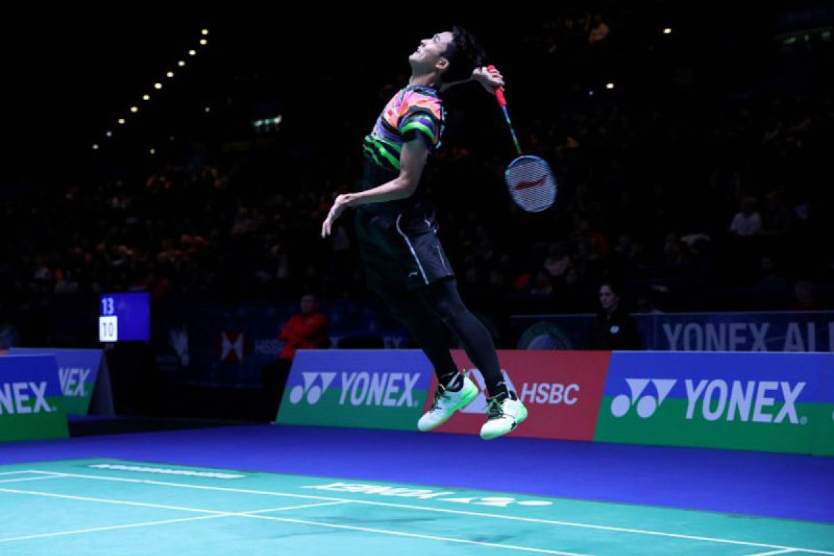 Kalah di All England, Jonatan:  Kulit jari kaki saya sobek