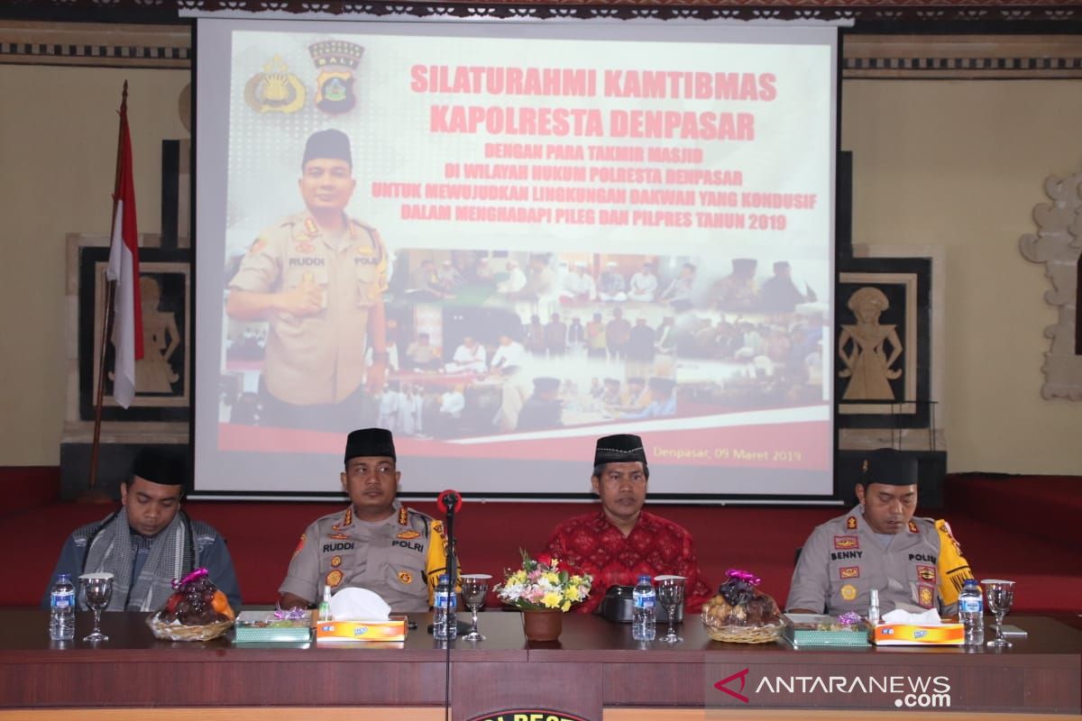 Kapolresta ajak Takmir Masjid Denpasar tangkal 