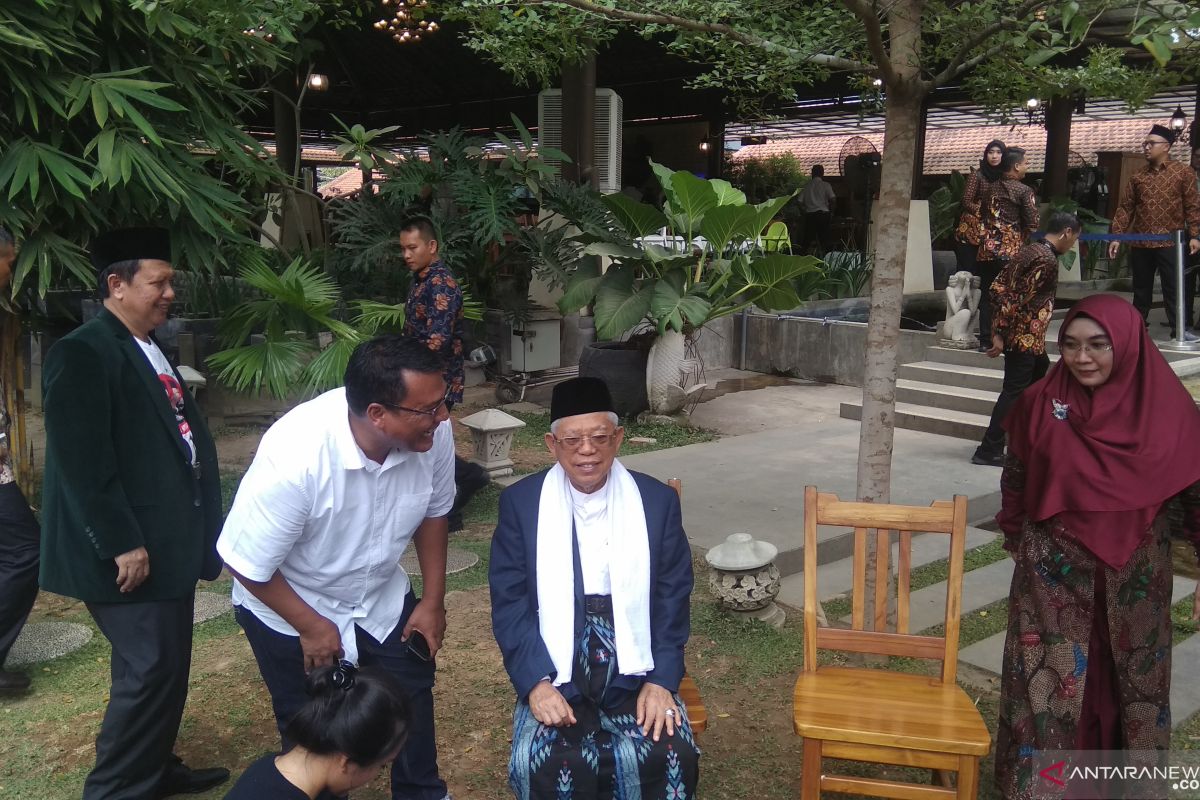 Ma'ruf Amin nilai Prabowo-Sandi merasa suaranya di Jabar kini tidak aman