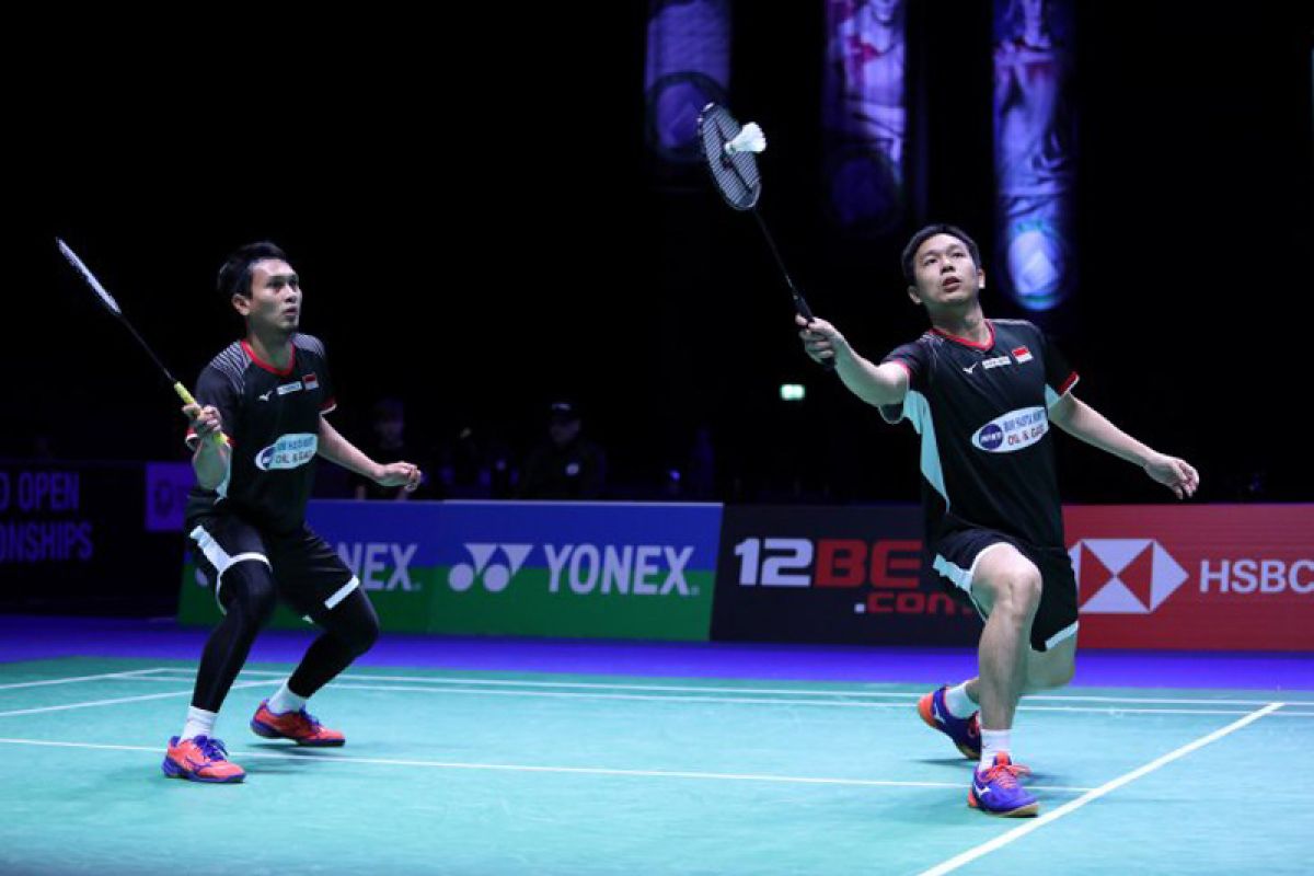 Kalahkan Jerman, Hendra/Ahsan tembus semifinal All England 2019