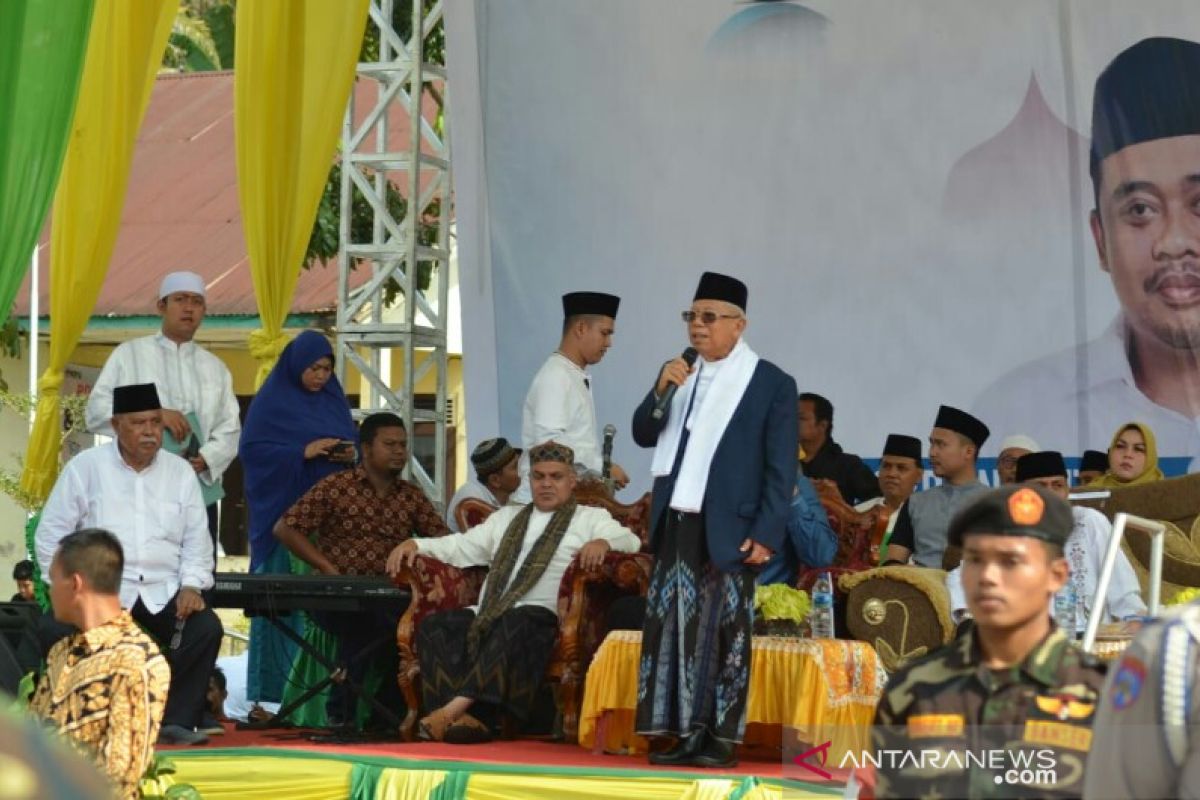 Ma'ruf Amin doakan Paluta daerah yang selalu diberkati Allah