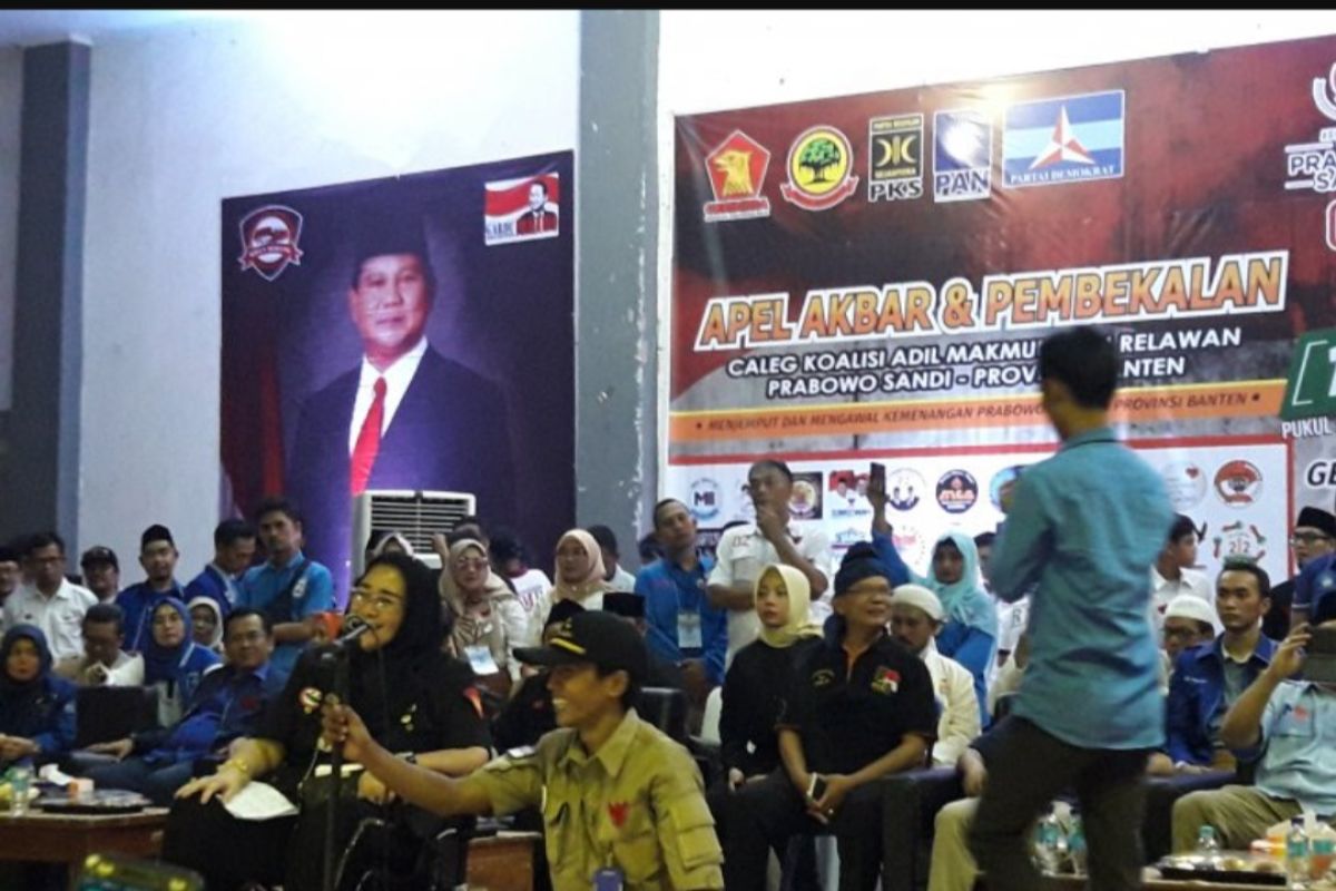 Rachmawati Soekarnoputri semangati ribuan sukarelawan Prabowo-Sandi di Banten