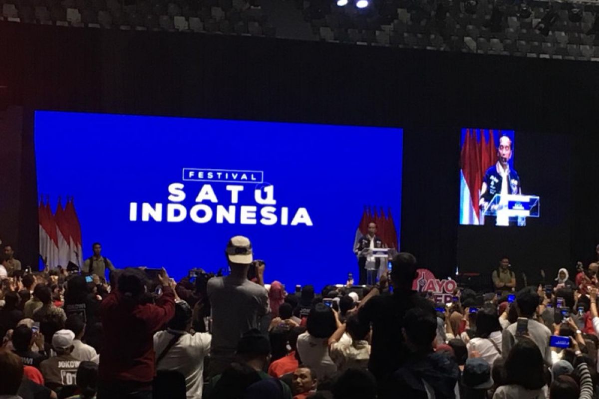 Jokowi bikin kuis Decacorn di Festival Satu Indonesia