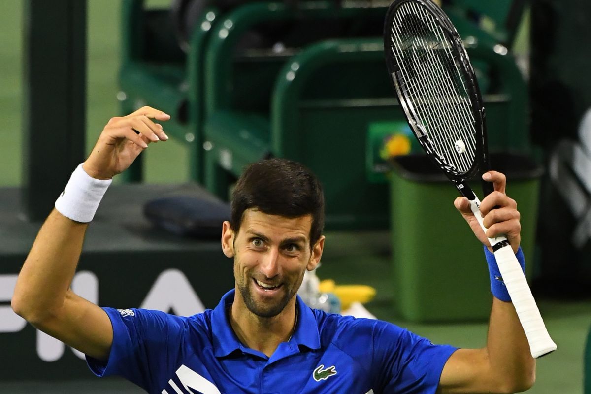 Djokovic gugup saat pertandingannya disaksikan Pete Sampras