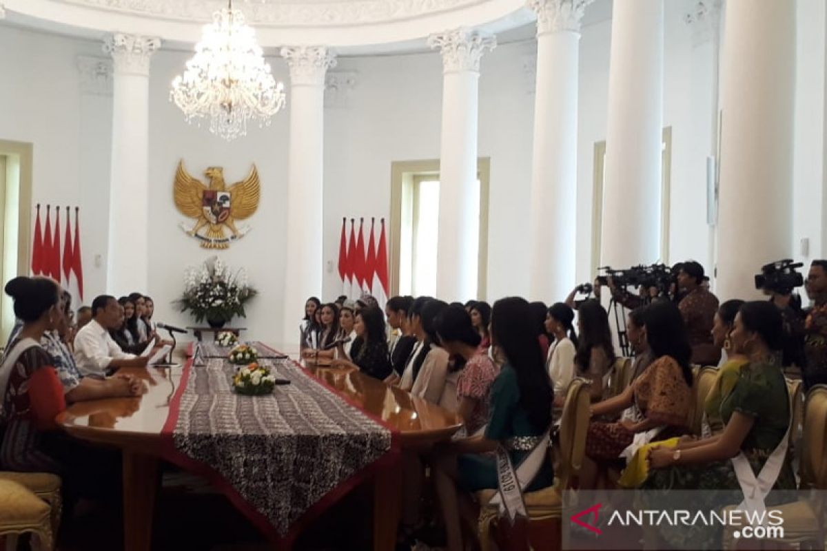 Para Puteri Indonesia 2019 temui Presiden janji tidak golput