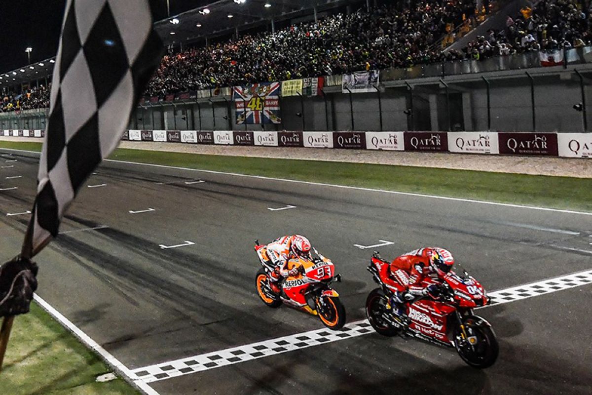 Dovizioso ulangi duel sengit dengan Marquez di Losail