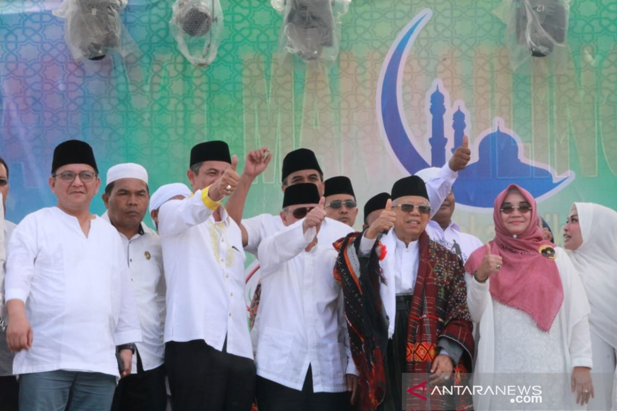 Ma'ruf Amin ajak warga Madina doakan Indonesia menjadi negara maju