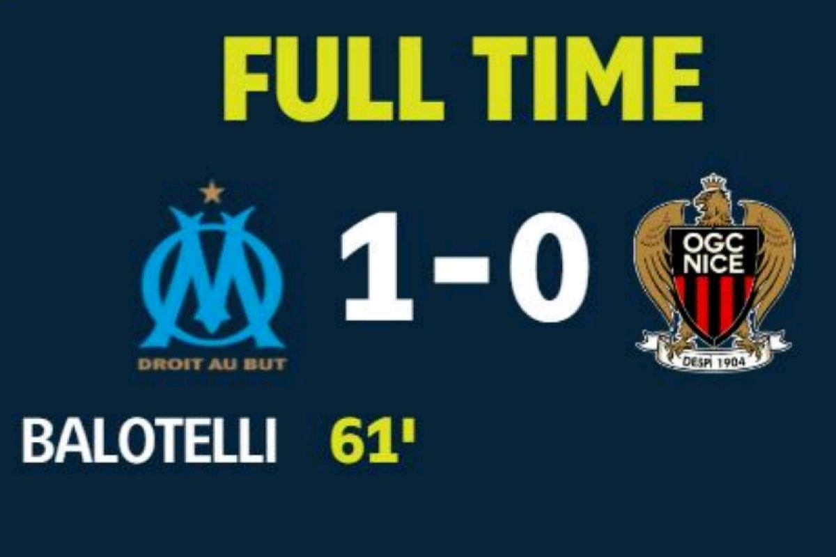 Balotelli cetak gol ke mantan timnya OGC Nice, antar Merseille raih kemenangan