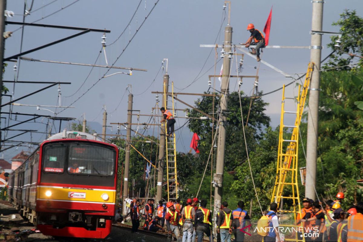 Jalur KRL Jakarta-Bogor kembali dapat digunakan